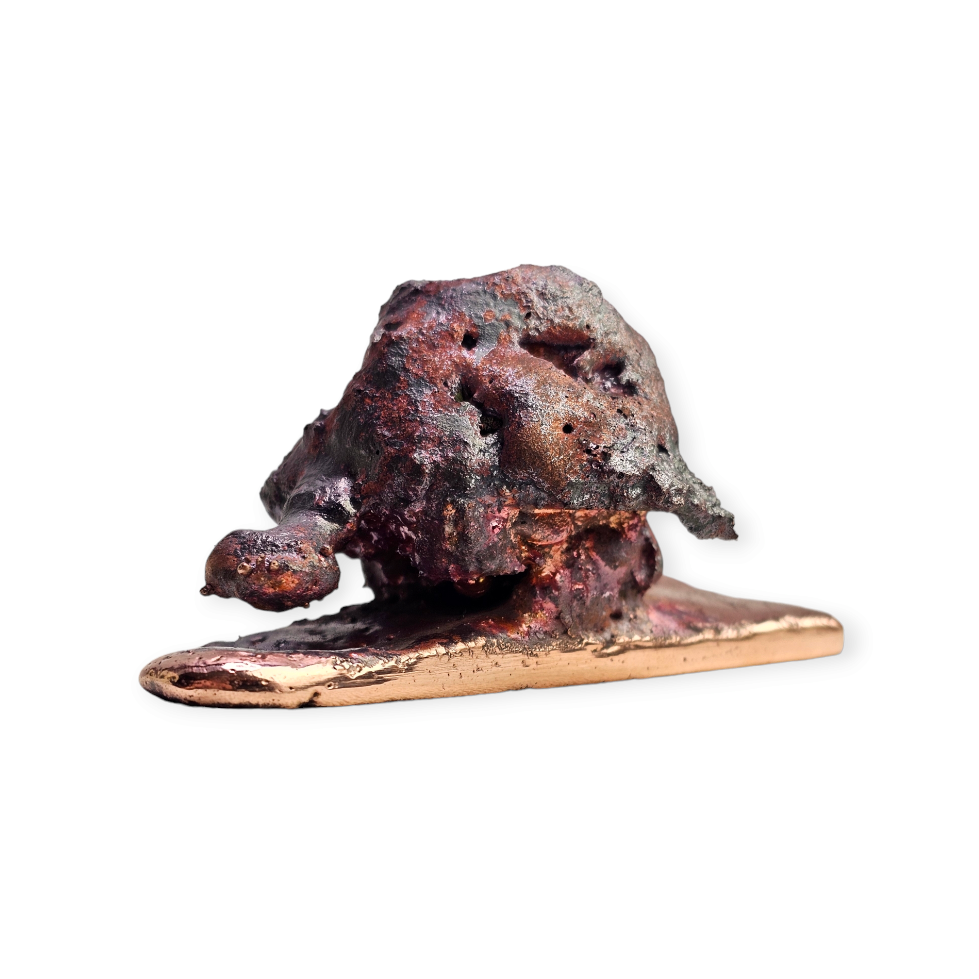 Unik barre laget av kobber. "Skilpadde" barren.