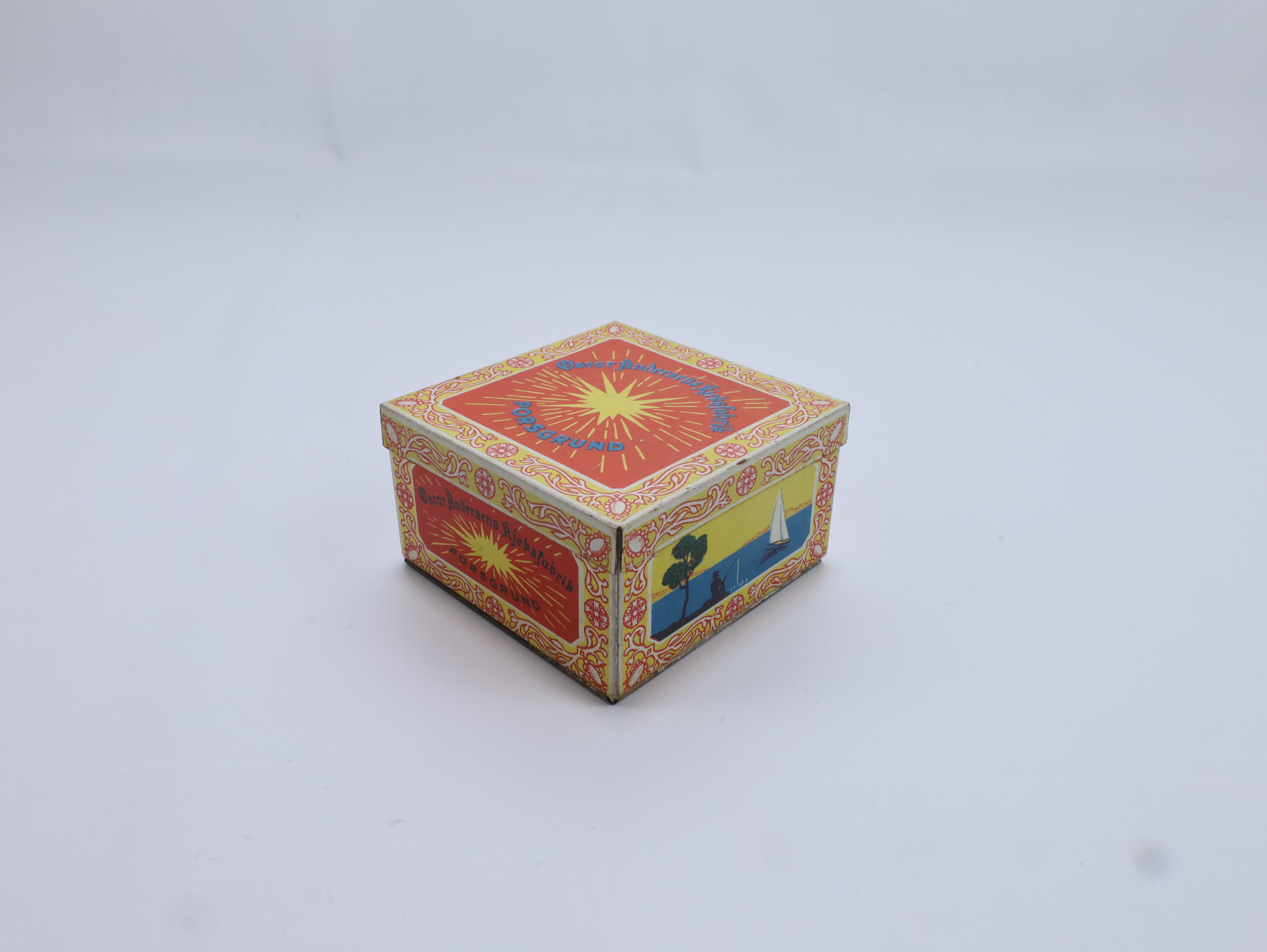 Liten kjeksboks – Oscar Andersen kjeksfabrikk Porsgrund ca. 1930–50