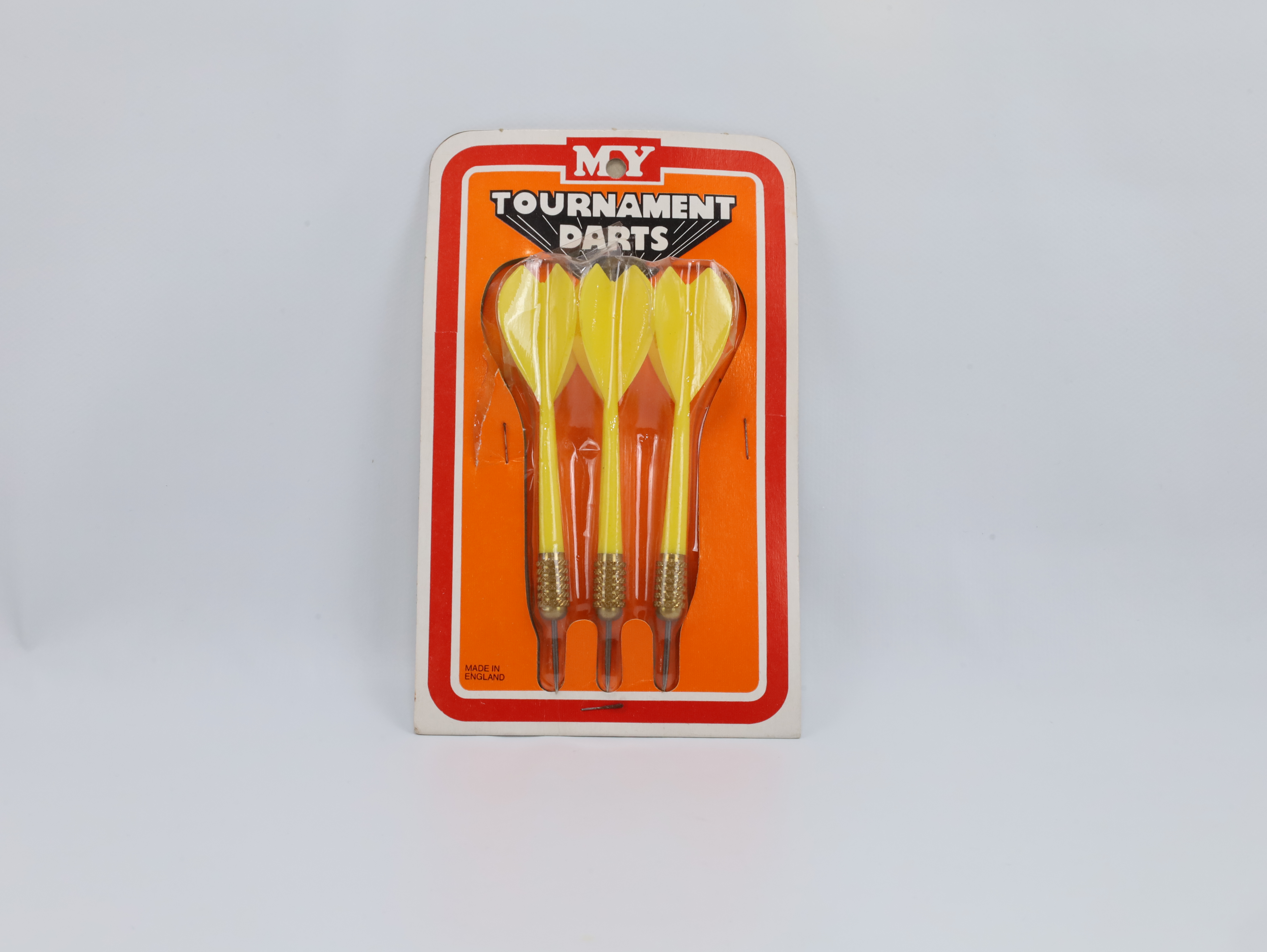 Vintage dartpiler i originalpakning – M.Y. Tournament Darts ca. 1970–80