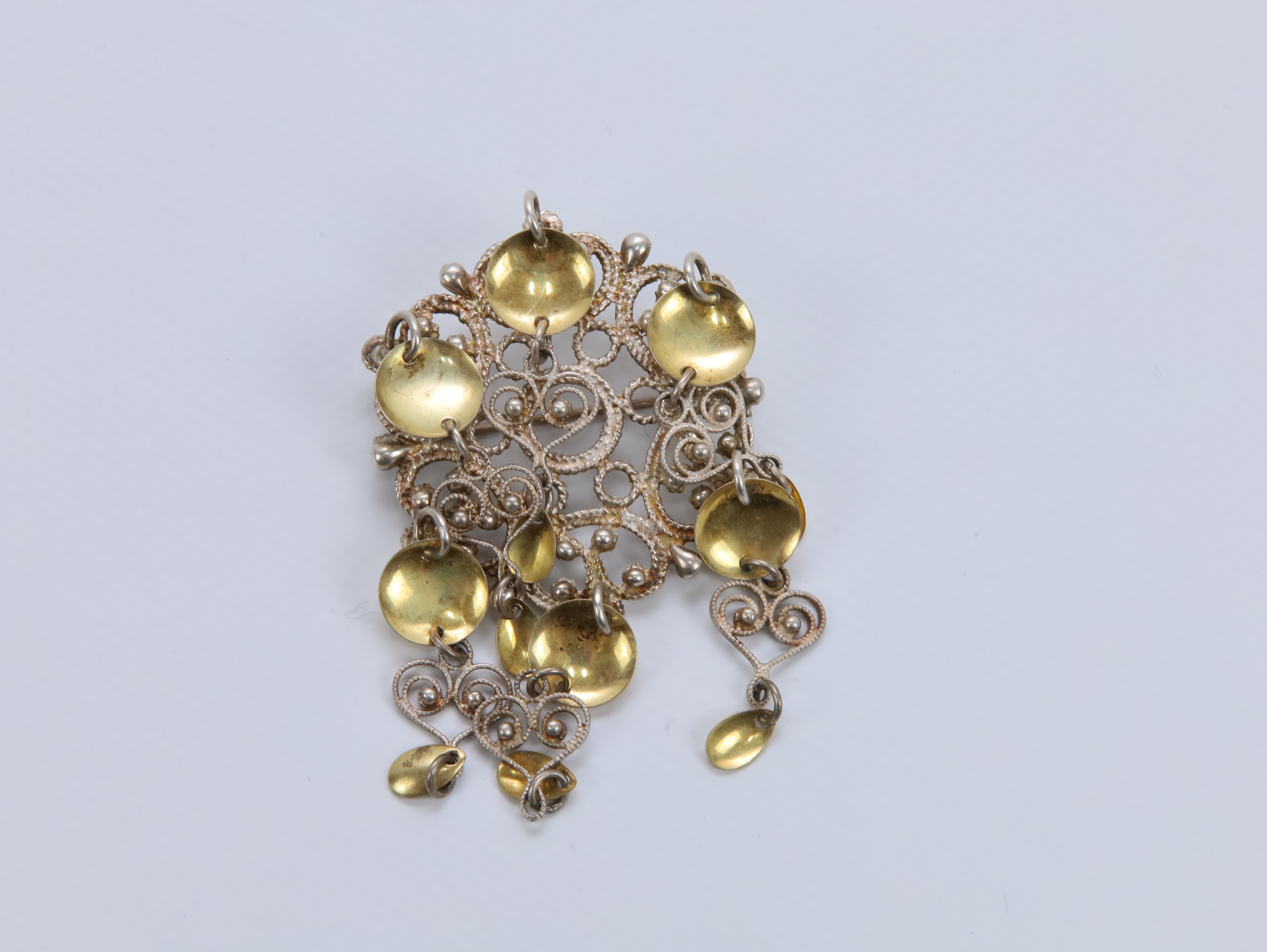 Sølje i sølv med heng – 925S ca. 2000 tallet