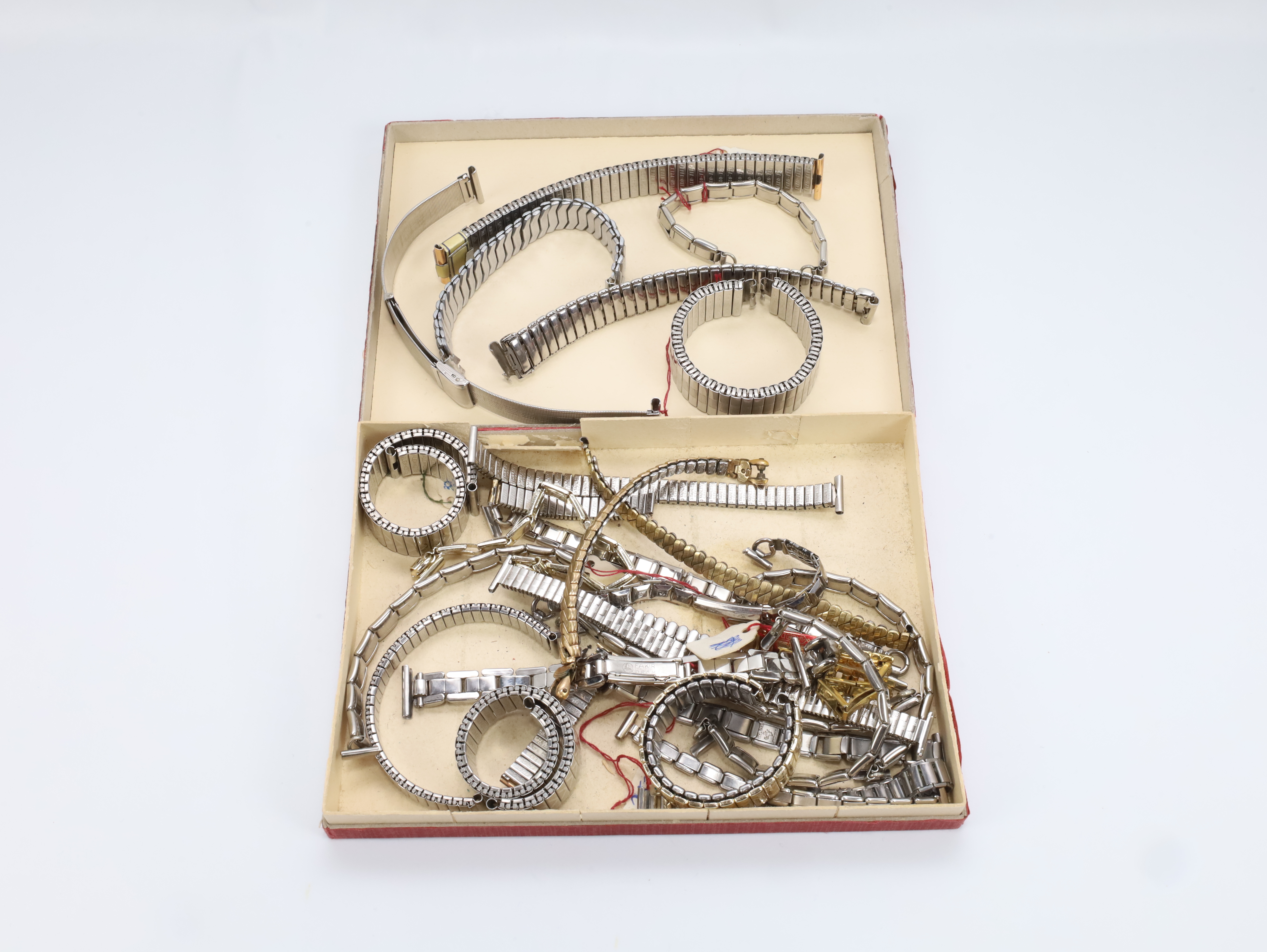 Vintage klokkeremmer – samling 27 stk ca. 1950–80