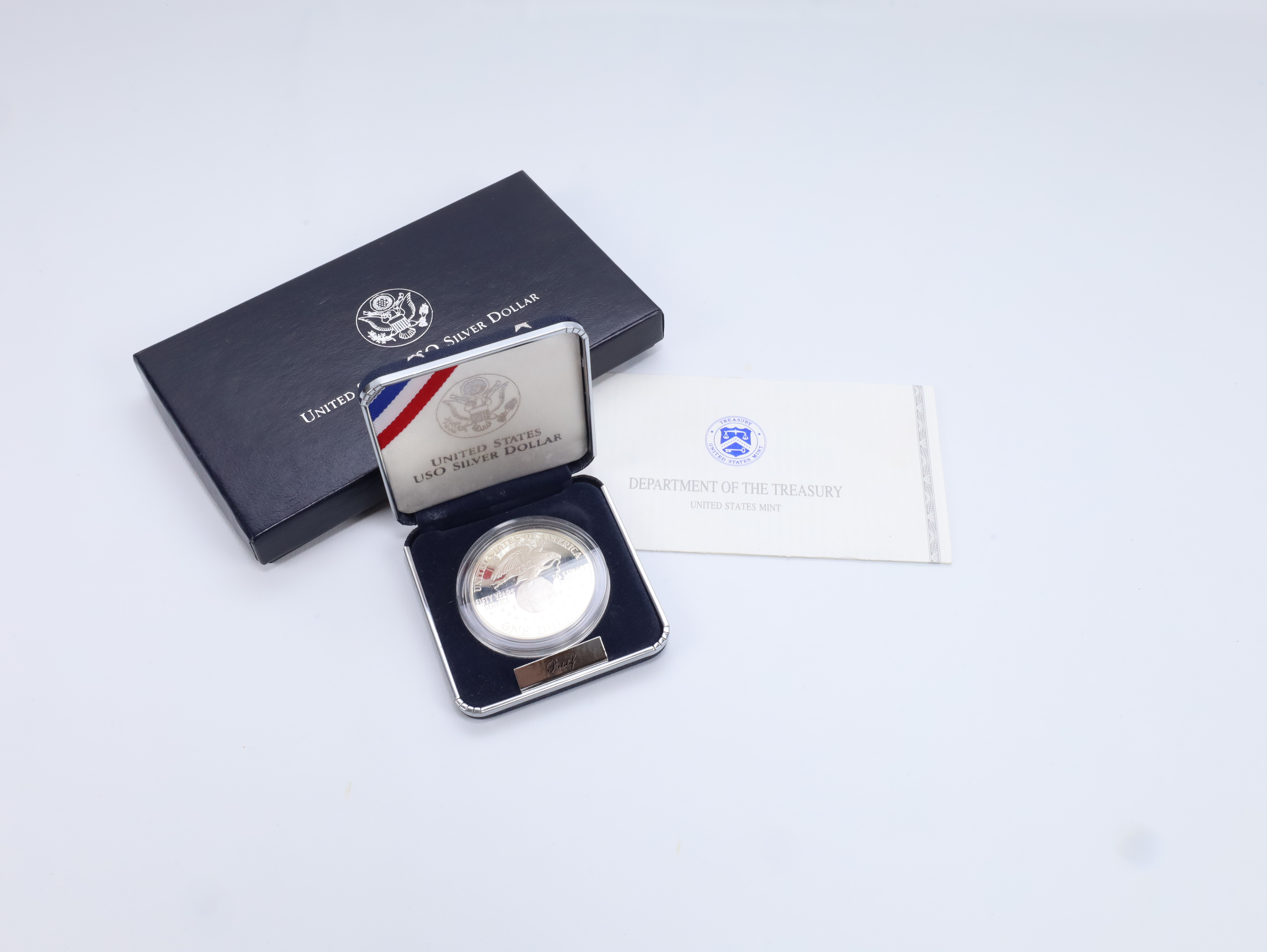 USO jubileumsmynt 1 dollar 1991-S Proof – United States Mint