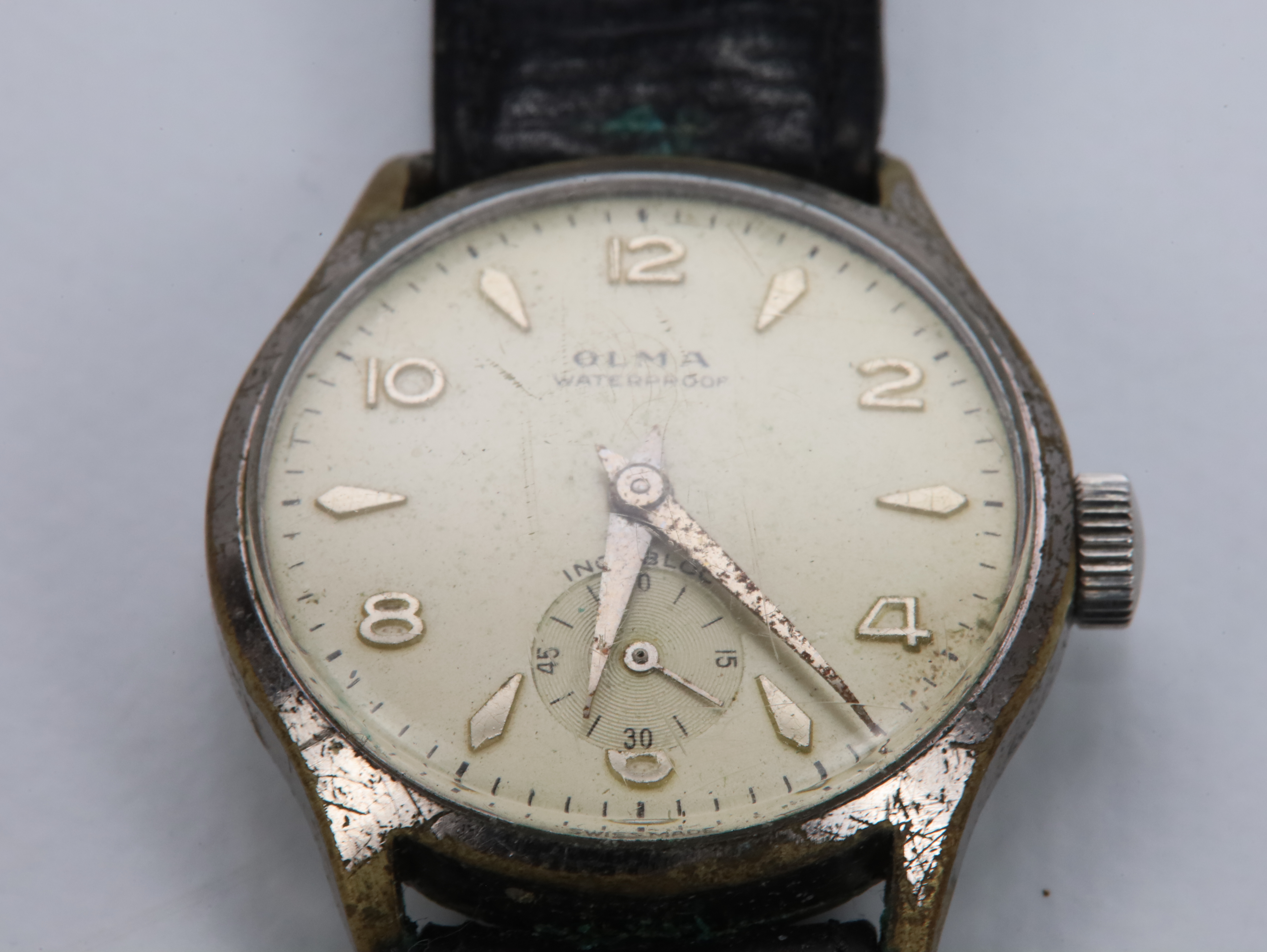 Vintage Olma Waterproof armbåndsur – mekanisk – klassisk sveitsisk klokke