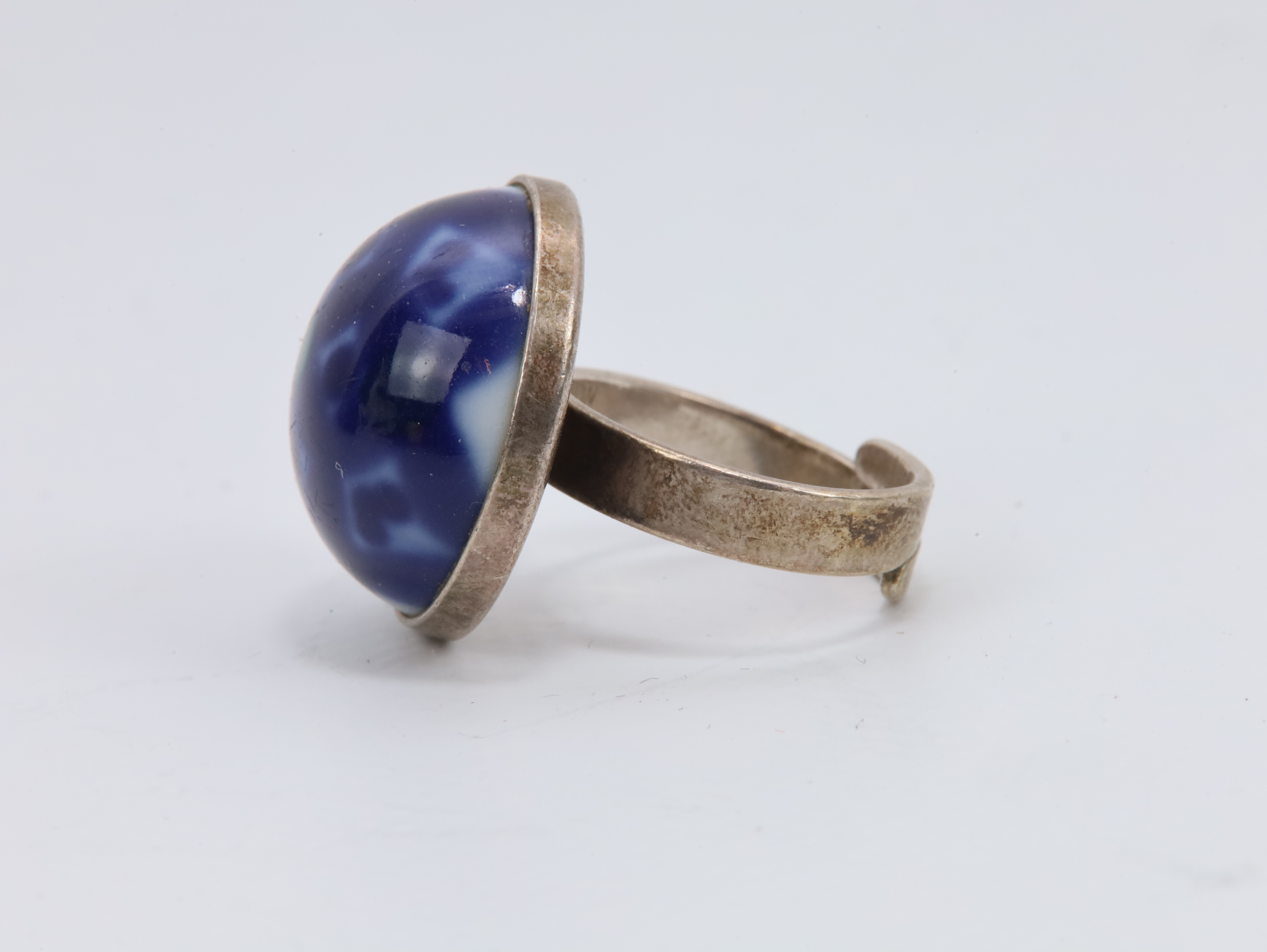 Designer ring i sølv 925 – Porsgrund Porselen / Anne Marie Ødegaard