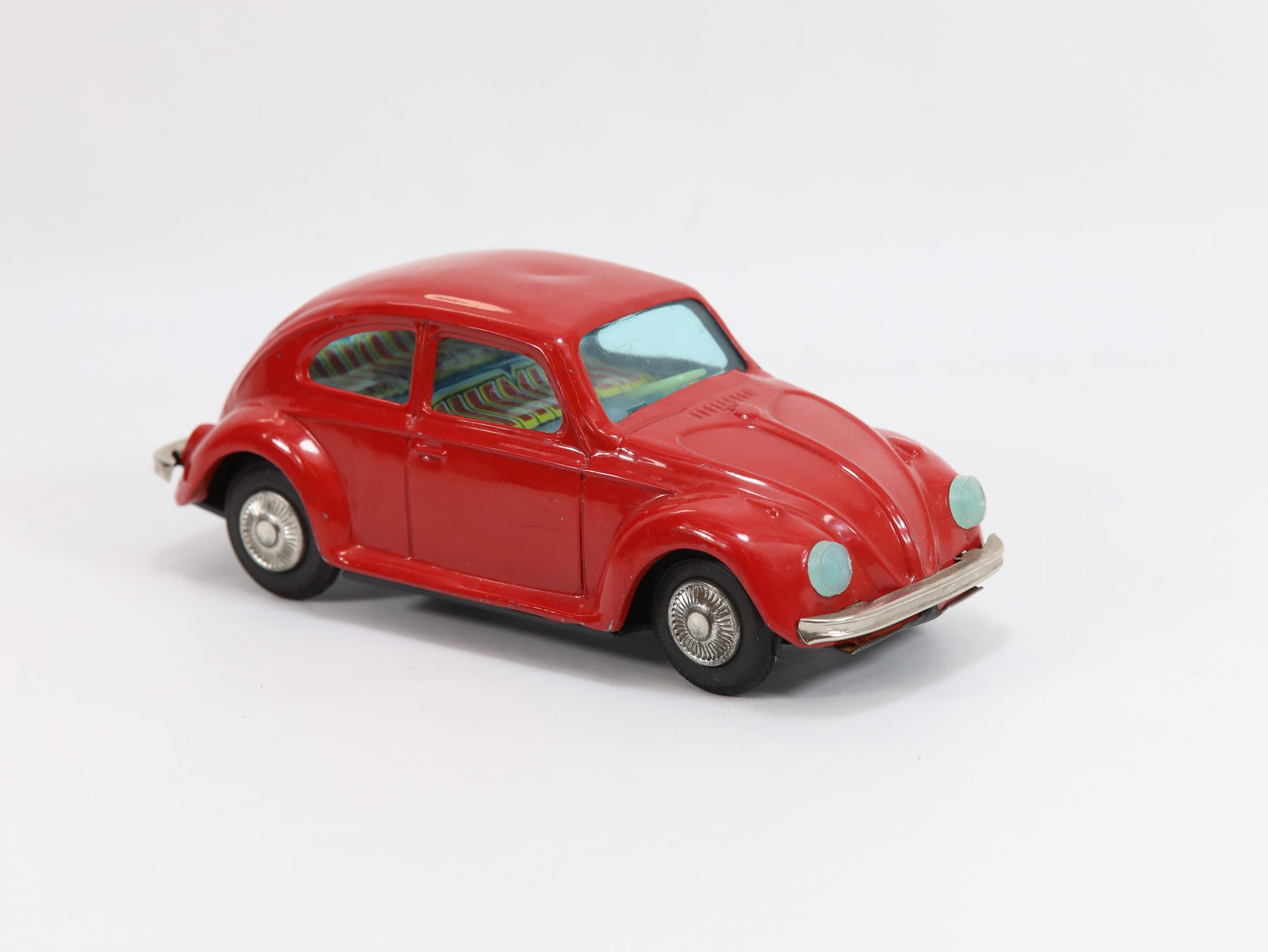 Bandai Volkswagen Boble – Rød blikkbil, ca. 18 cm