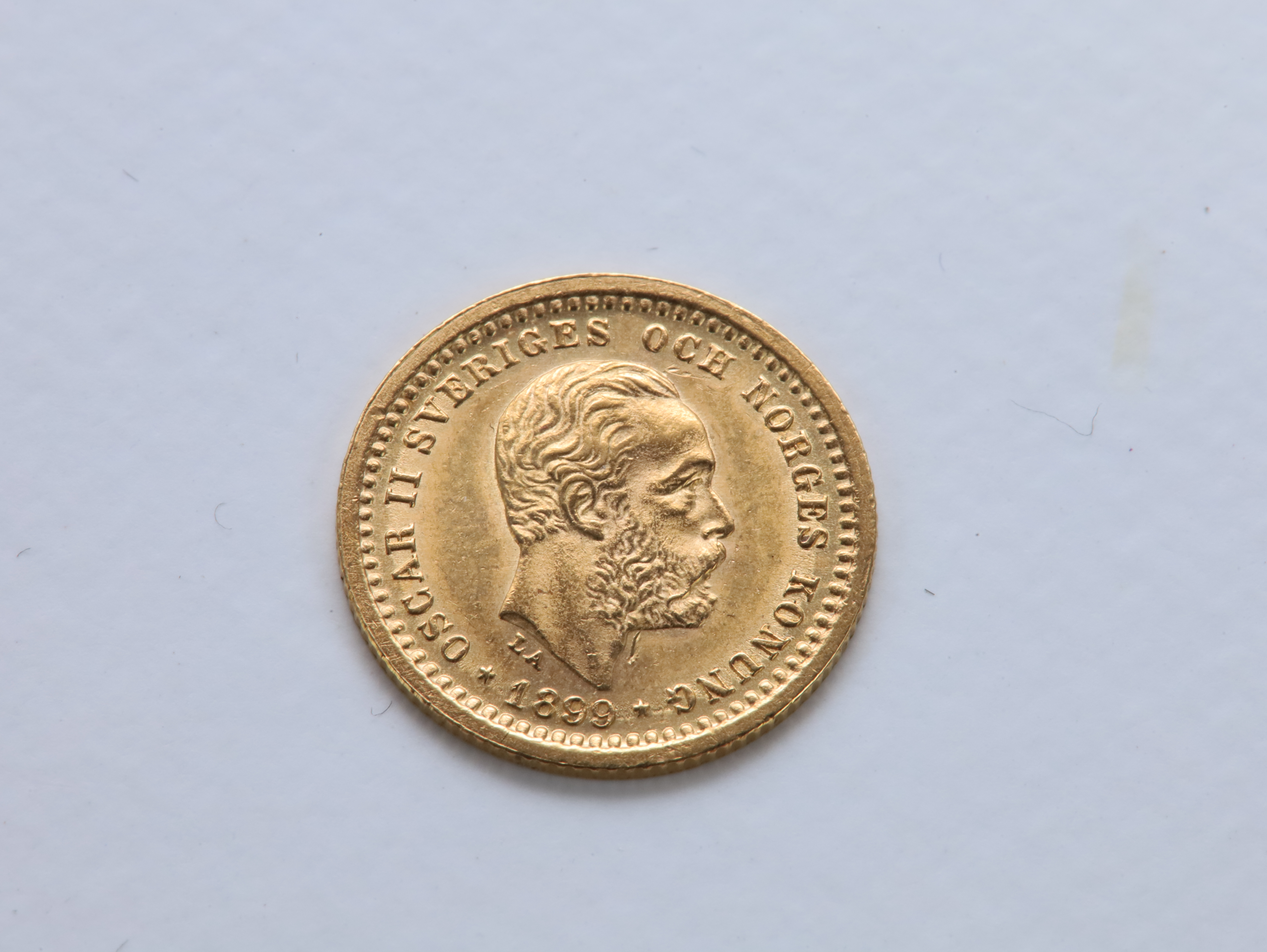Gullmynt 5 kroner – Oscar II 1899