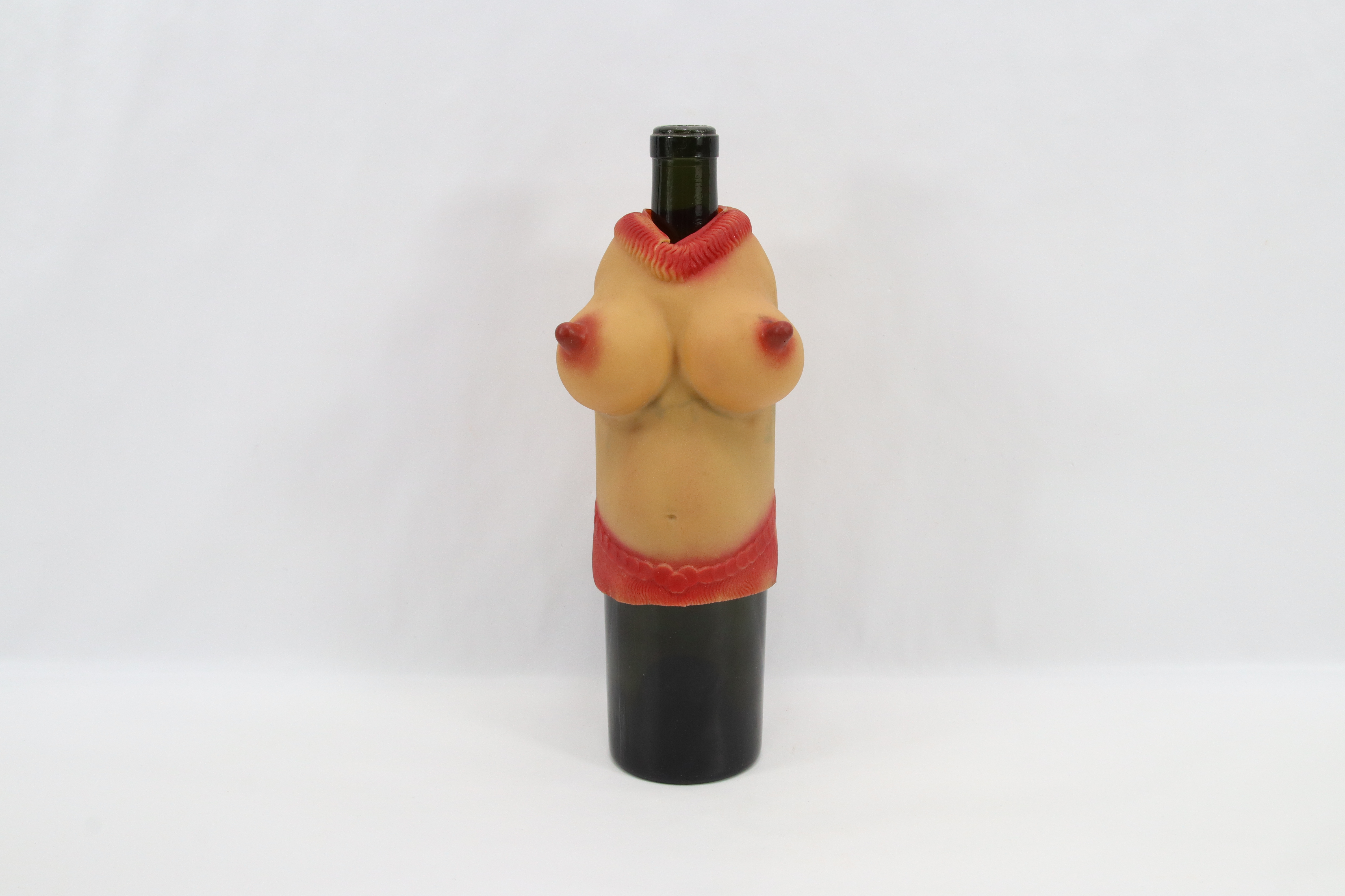 Vintage vinflaskehette i silikon – humoristisk design