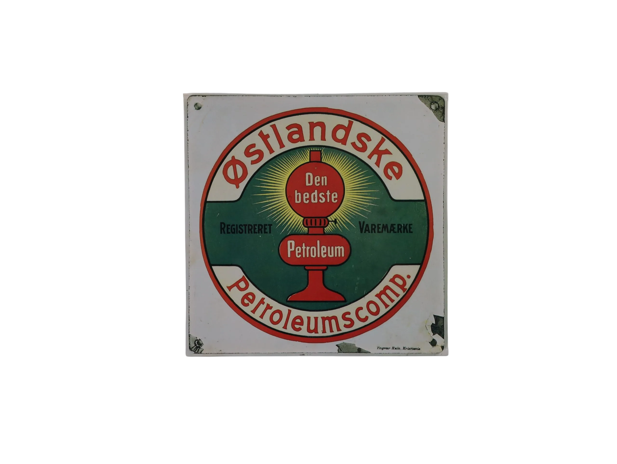 Vintage Emaljeskilt fra Østlandske Petroleumscomp.