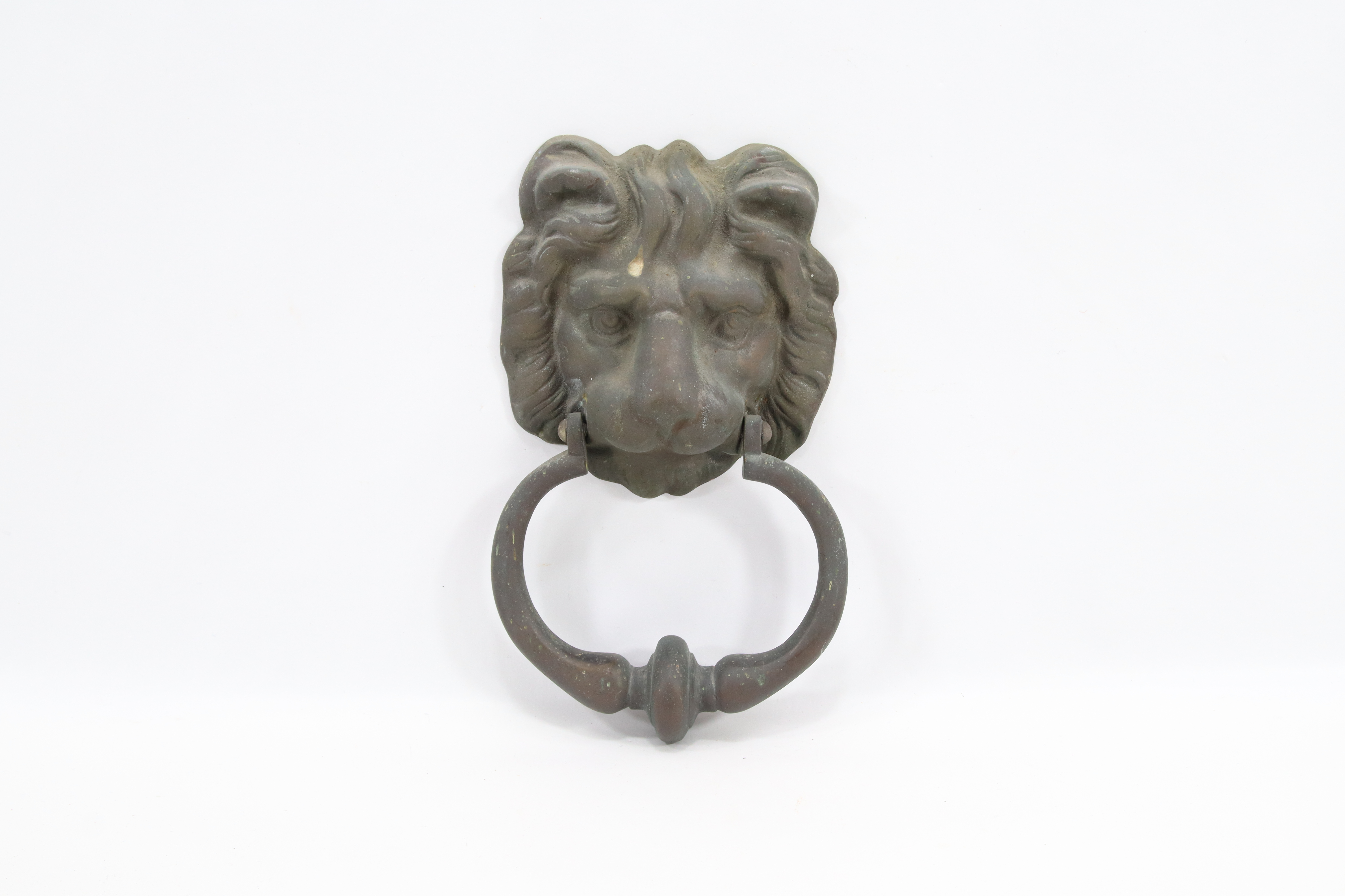 Løve-dørhammer – Vintage – Metallfigur