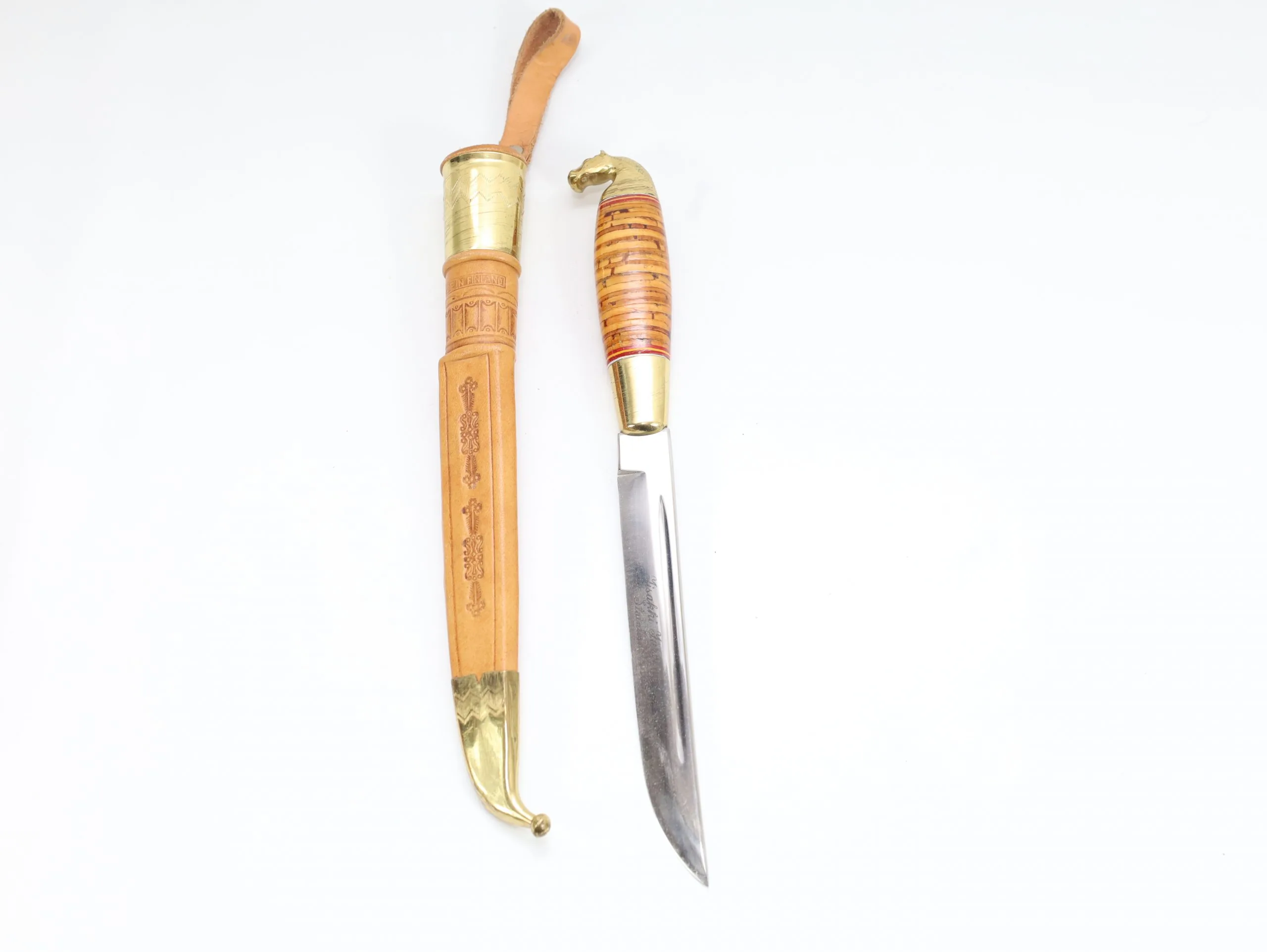 Iisakki Järvenpää – Hestehode Puukko / Samlerkniv fra Finland