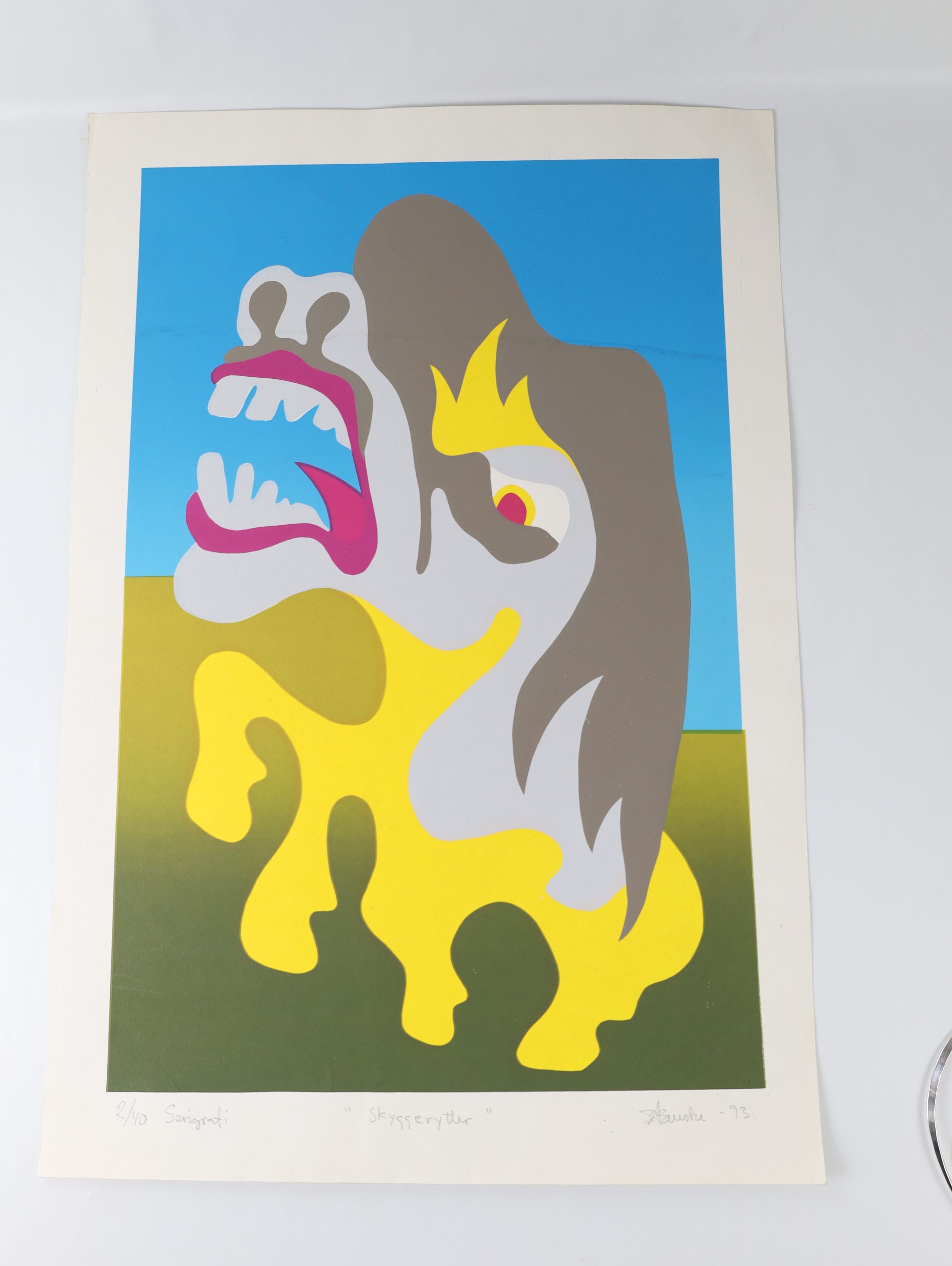 Skyggerytter — serigrafi / silketrykk, 2/40 (1993) av Fauske