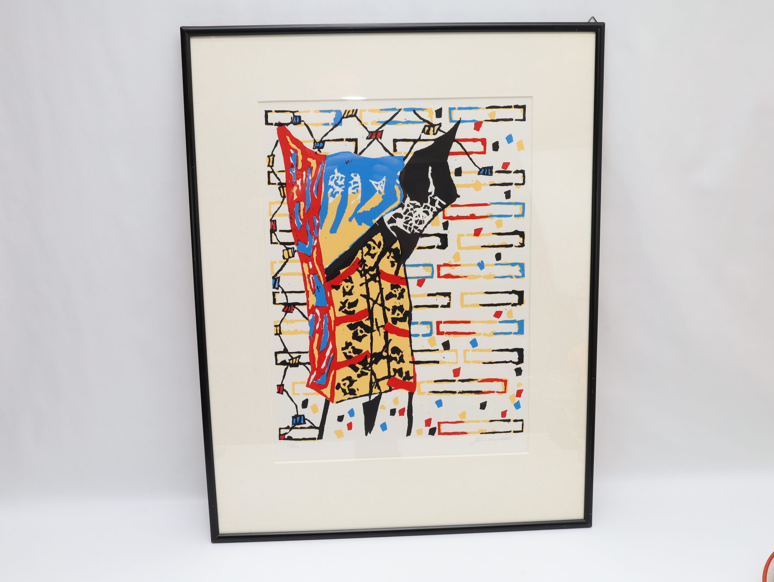 John Rolseth – signert litografi 55/150 – innrammet 66 × 51 cm