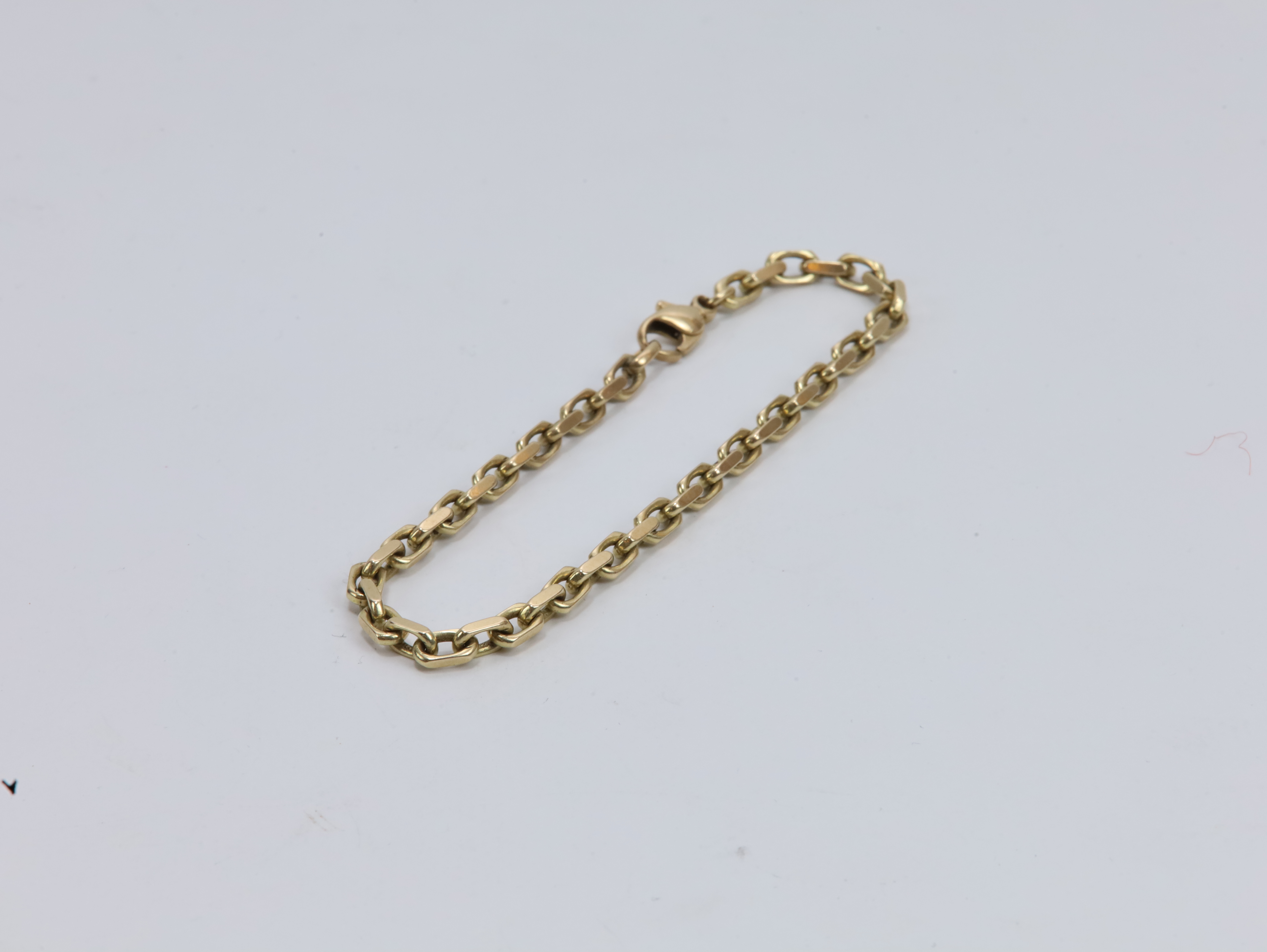 Vintage 14 Karat Gult Gull Anker-Armbånd