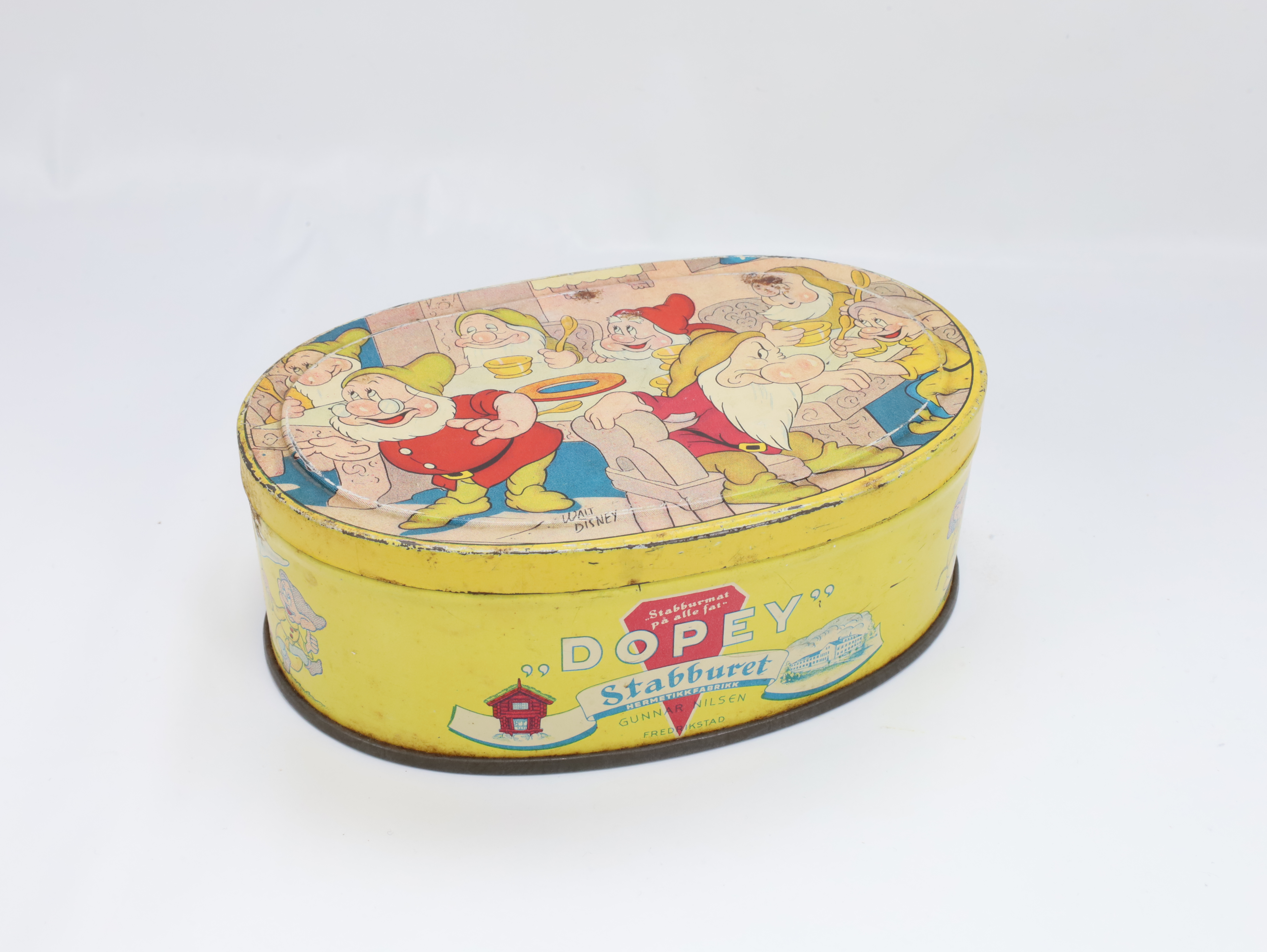 Vintage Disney Dopey Blikkboks - Stabburet 1950-tallet