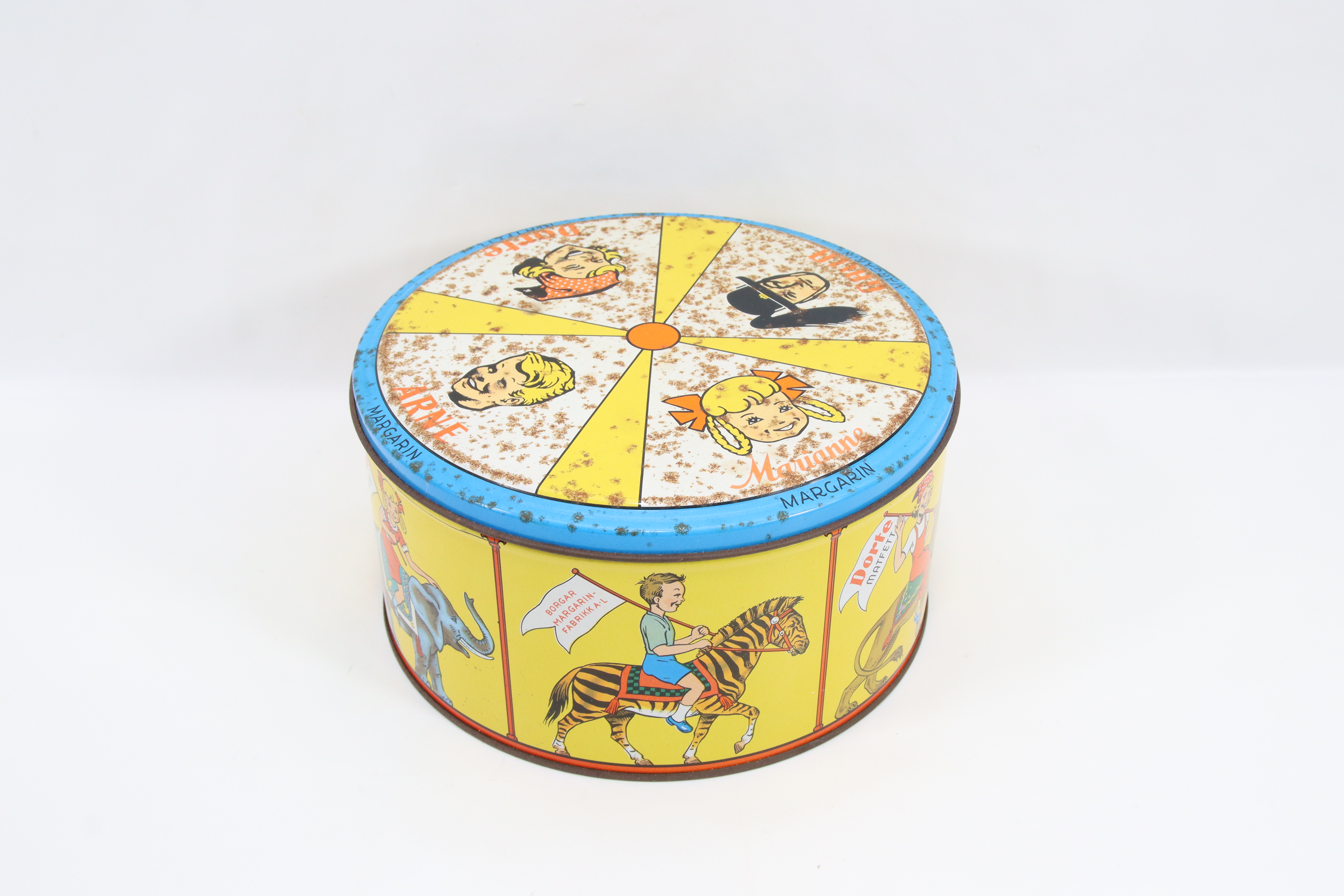 Vintage Kakeboks fra Borgar Margarinfabrikk, 1950-tallet