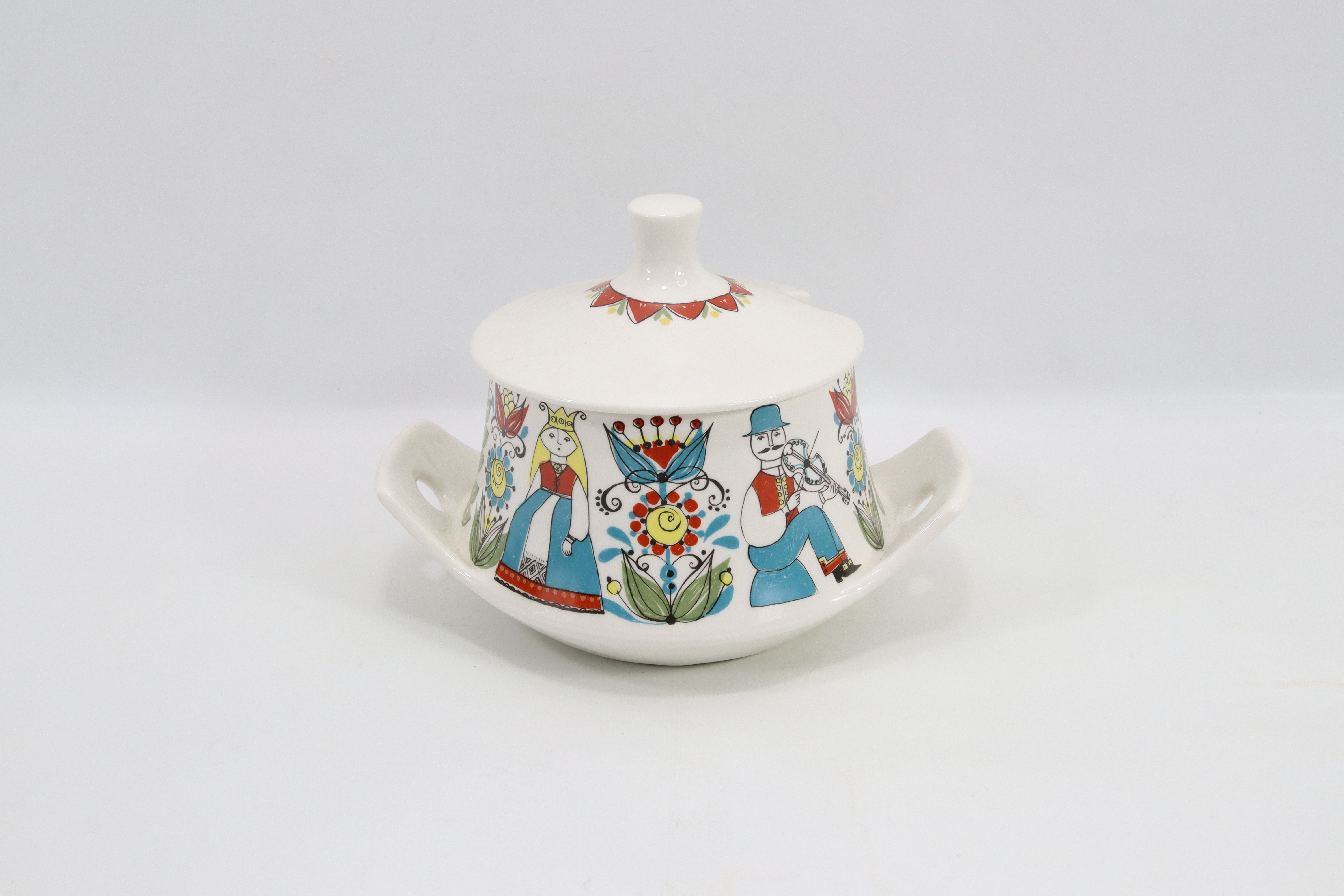 Suppeterrin med lokk – Figgjo Flint Saga ca. 1960–70