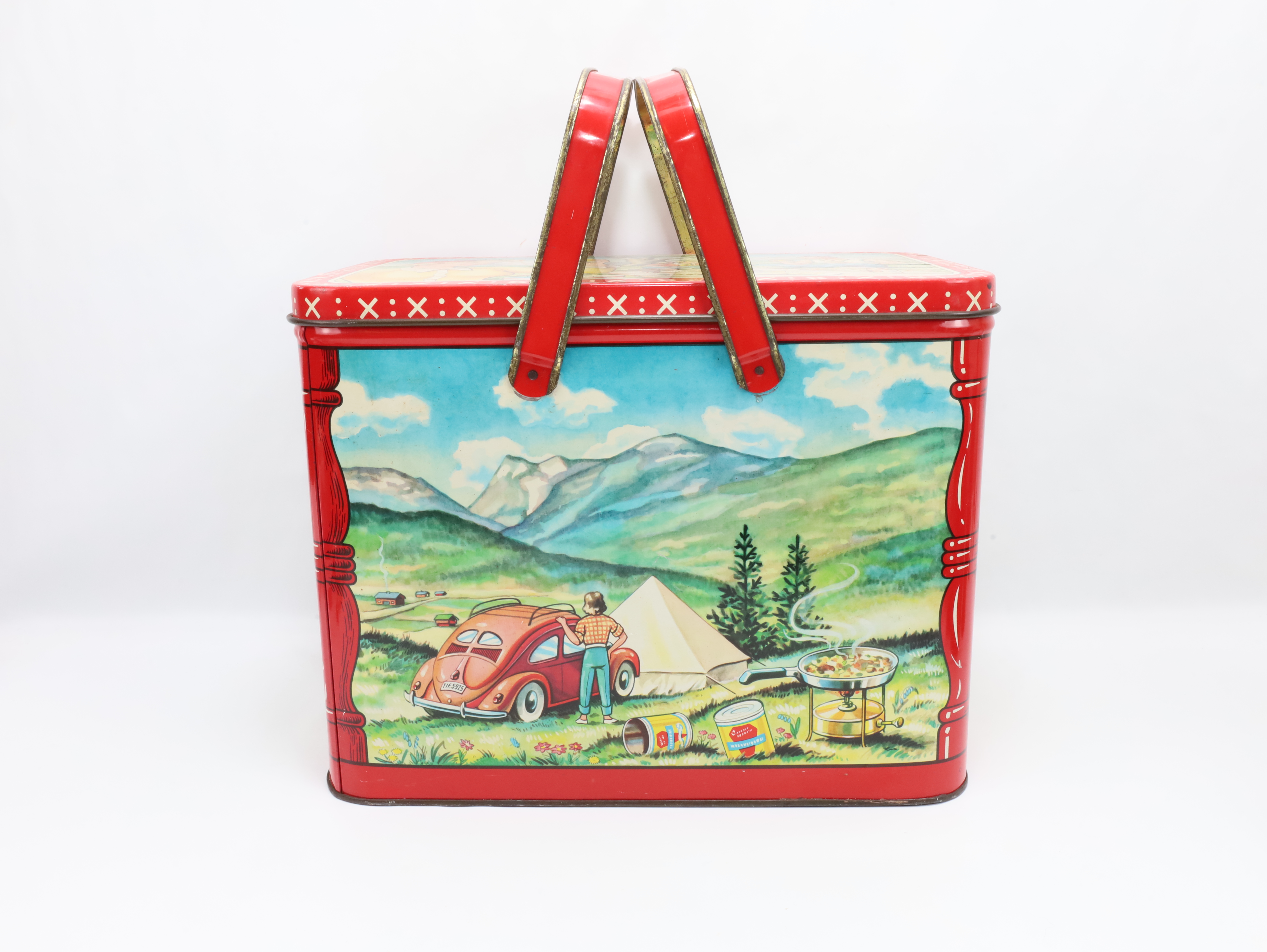 Vintage reklameboks – Stabburet ca. 1950–60 - volkswagen boks