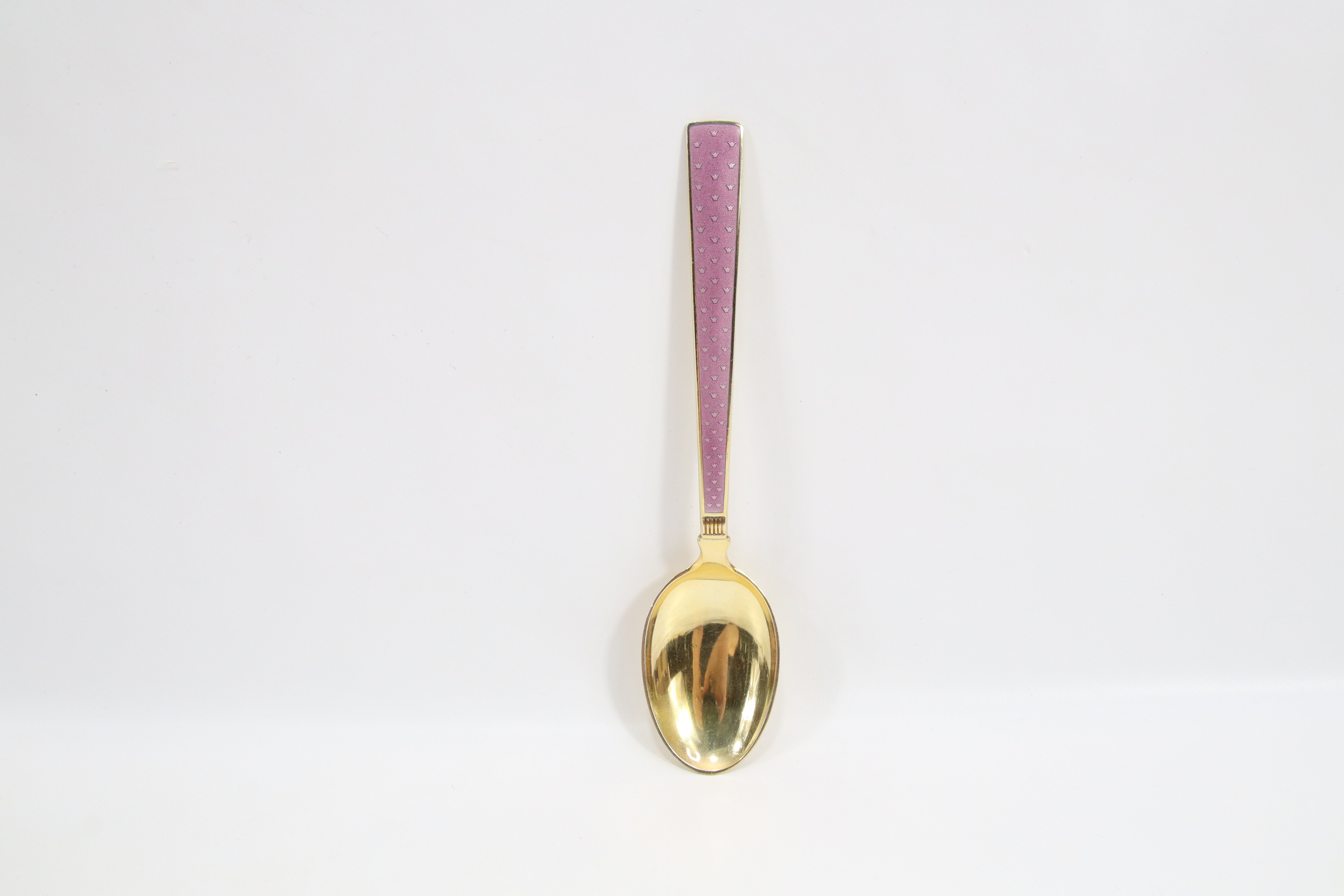 Lilla emalje dessertskje – Th. Marthinsen 1960-tallet